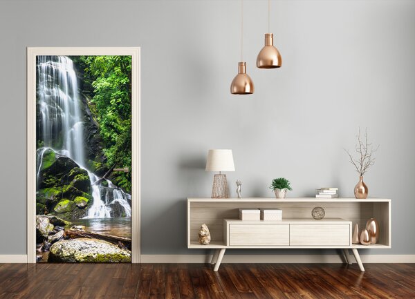 Fototapeta na dvere vodopád džungle 75x205 cm