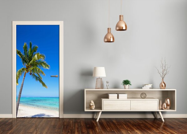 Fototapeta na dvere tropická pláž 95x205 cm