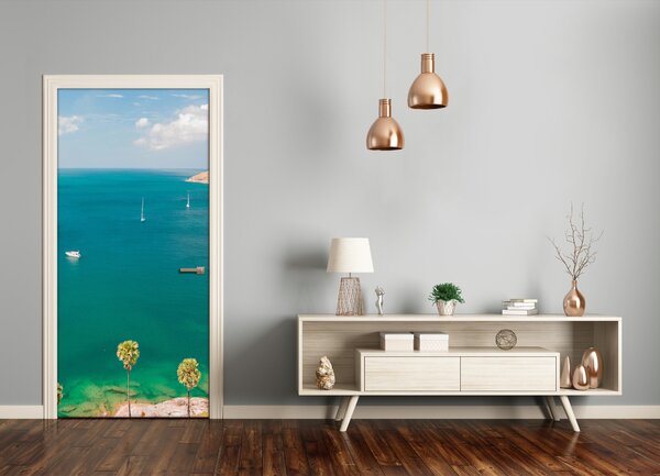 Fototapeta na dvere lode Thajsko 95x205 cm