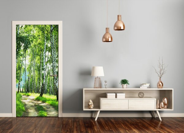 Fototapeta na dvere Břízová les 75x205 cm