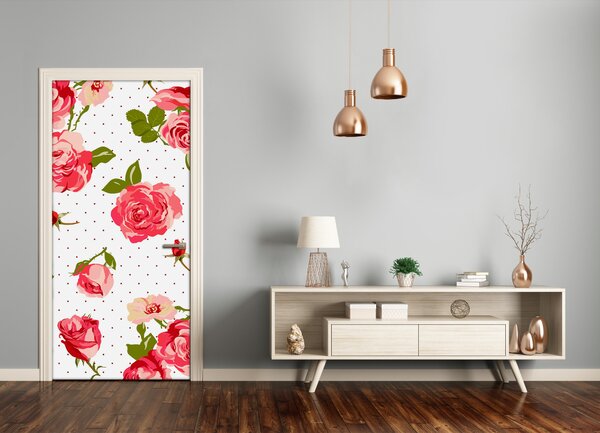 Samolepiace fototapety na dvere divoká ruža 85x205 cm