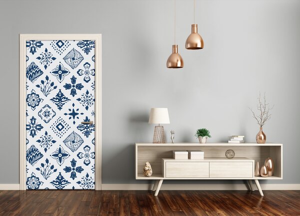 Samolepiace fototapety na dvere kvetinový vzor 75x205 cm