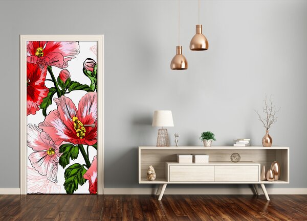 Samolepiace fototapety na dvere Hibskus 95x205 cm