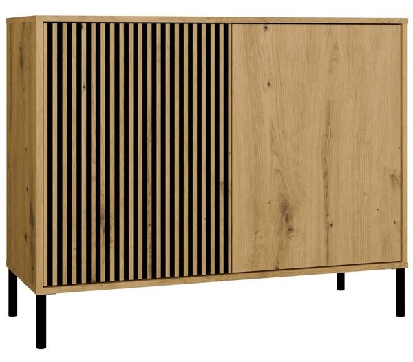 TP Living Komoda Kamaro 2D Slim 103 cm II dub Artisan/čierna