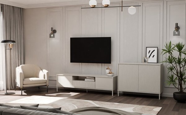 TP Living Komoda Kamaro 2D štíhla 103 cm kašmír