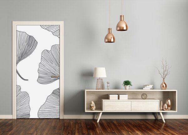 Samolepiace fototapety na dvere ginko 75x205 cm