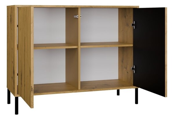 TP Living Komoda Kamaro 2D Slim 103 cm II dub Artisan/čierna