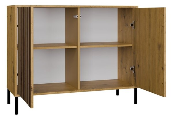 TP Living Komoda Kamaro 2D Slim 103 cm II dub Artisan/čierna