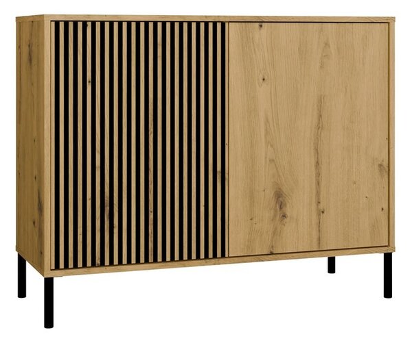 TP Living Komoda Kamaro 2D Slim 103 cm II dub Artisan/čierna