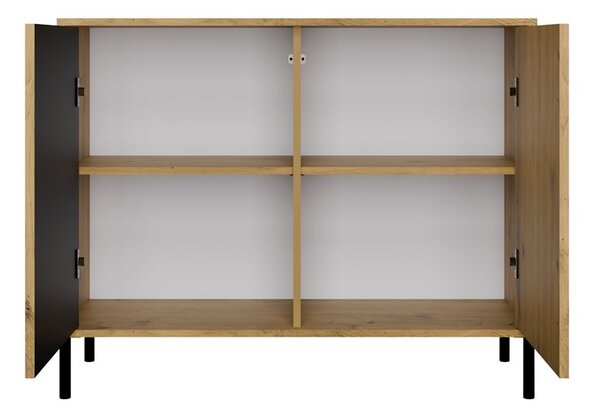 TP Living Komoda Kamaro 2D Slim 103 cm II dub Artisan/čierna