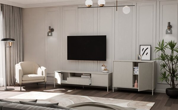 TP Living Komoda Kamaro 2D štíhla 103 cm kašmír