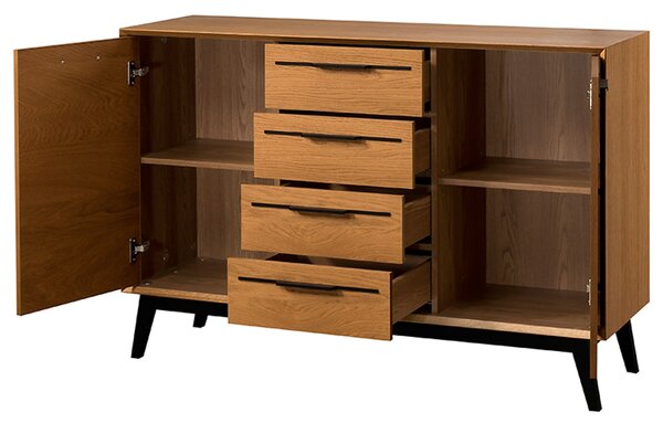 Szynaka Komoda Lazure 45 136 cm dub Rustikal karamelový