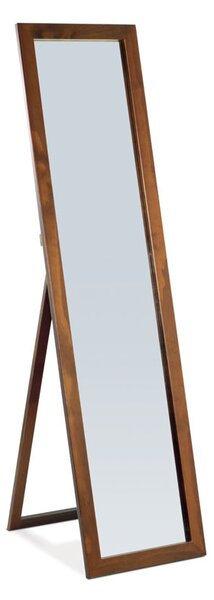 Zrkadlo stojace, v. 150 cm, konštrukcia z mdf, morenie orech