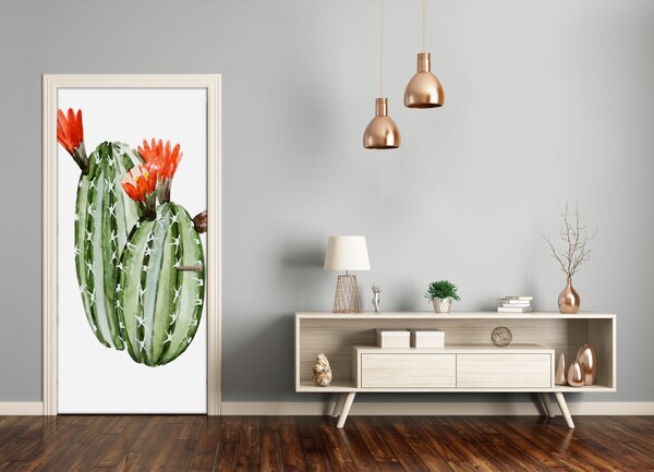Samolepiace fototapety na dvere kaktusy 95x205 cm