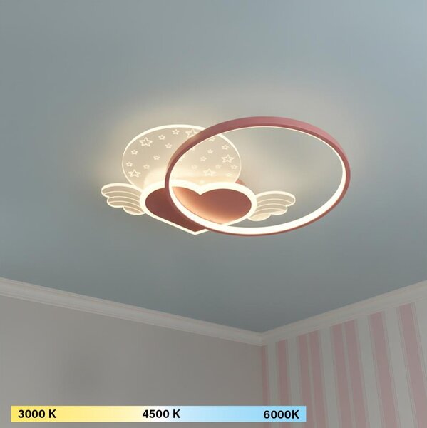 BRILAGI - LED detské stropné svietidlo LOVE LED/48W/230V 3000/4500/6000K ružová