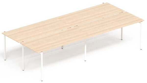 NARBUTAS - Štvormiestny pracovný stôl ZEDO 240x144,5 cm