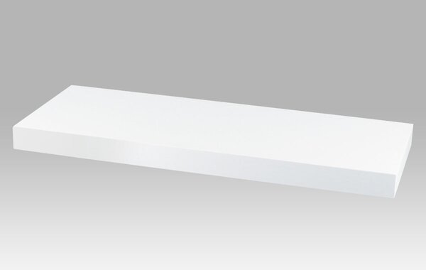 Polička nástenná 60 cm, mdf, farba biely mat, baleno v ochranej fólii