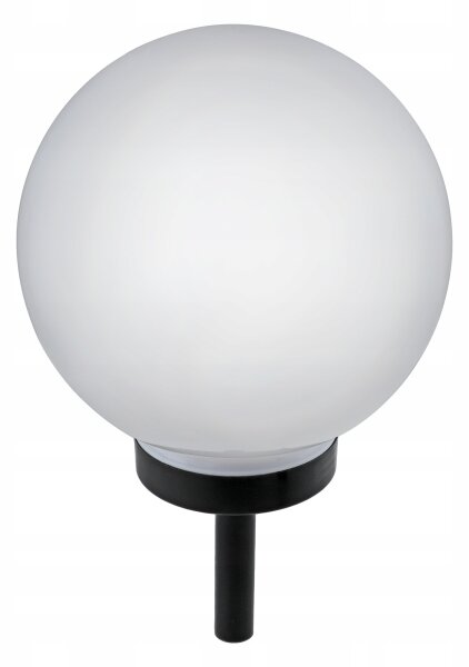 LED solárna lampa LED/1,2V 6500K 200 mAh pr. 25 cm IP44 biela/čierna