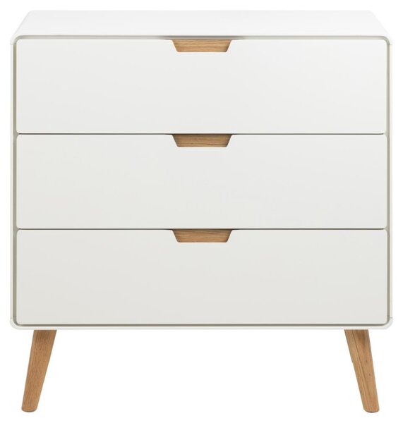 Actona Komoda Lowell 80 cm biela/dub prírodný