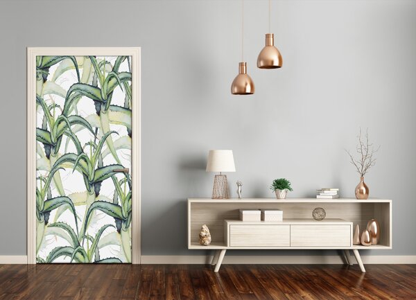 Samolepiace fototapety na dvere aloes 85x205 cm