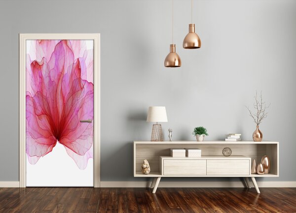 Samolepiace fototapety na dvere ružový kvet 85x205 cm