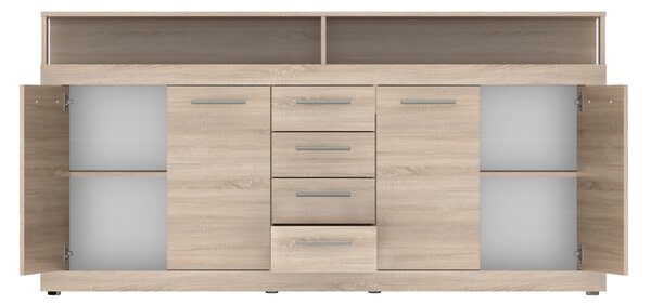 Vivaldi Komoda Luna 190 cm dub Sonoma