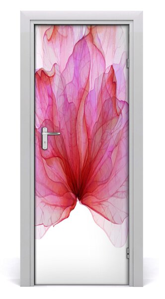 Samolepiace fototapety na dvere ružový kvet 85x205 cm