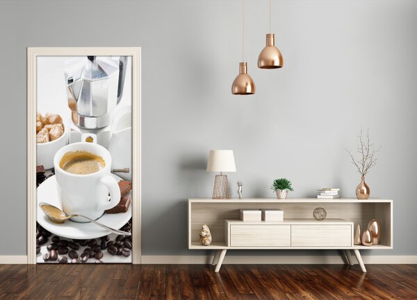 Fototapeta na dvere samolepiace šálka kávy 75x205 cm
