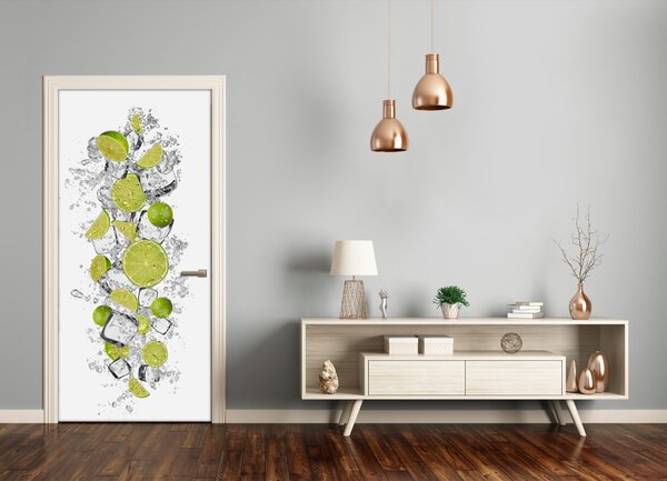 Fototapeta na dvere do domu samolepiace limetky 75x205 cm