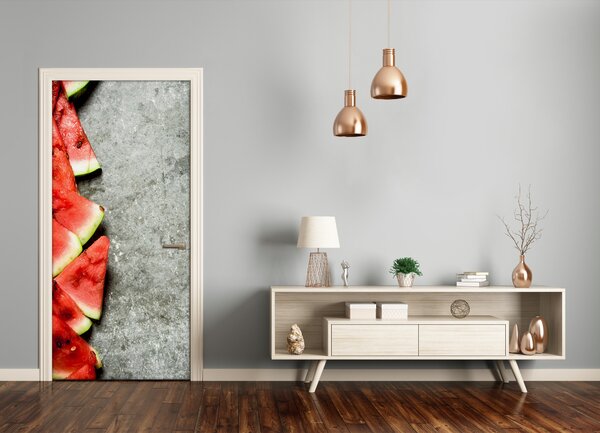 Fototapeta na dvere do domu samolepiace melón 75x205 cm