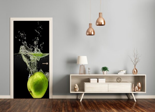 Fototapeta na dvere samolepiace zelená jablká 75x205 cm