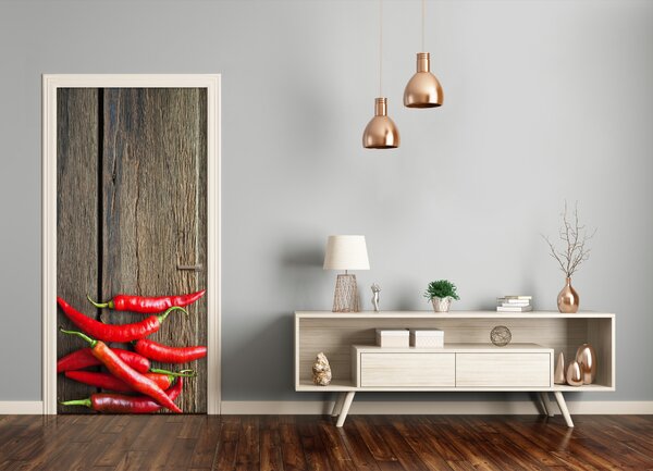 Fototapeta na dvere samolepiace chilli 95x205 cm