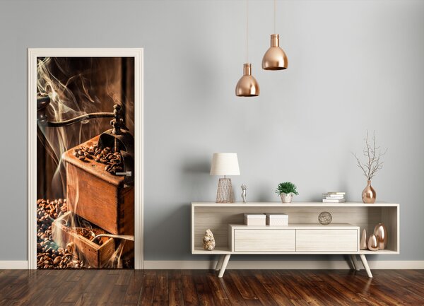 Fototapeta na dvere samolepiace zrnká kávy 85x205 cm