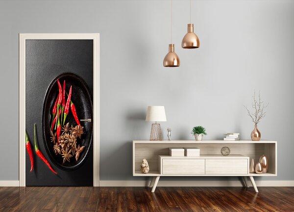Fototapeta na dvere samolepiace chilli 95x205 cm