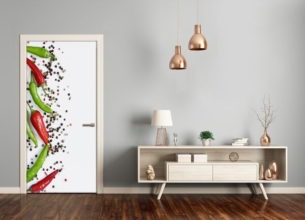 Fototapeta na dvere samolepiace chilli 75x205 cm