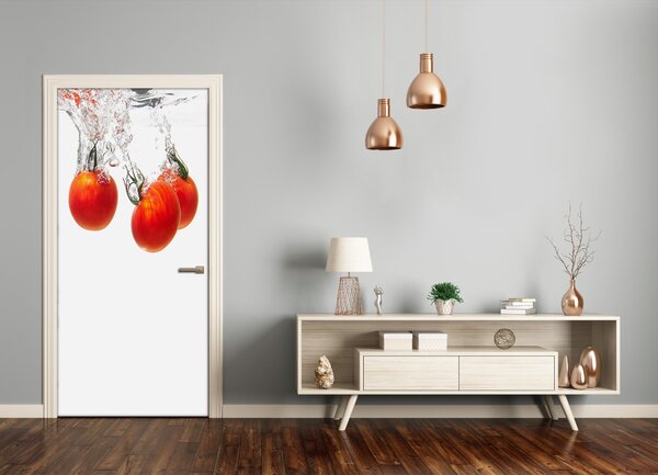 Fototapeta na dvere samolepiace paradajky pod vodou 75x205 cm