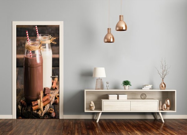 Fototapeta na dvere samolepiace mliečny koktail 95x205 cm