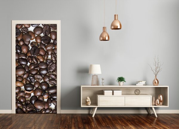Fototapeta na dvere samolepiace zrnká kávy 75x205 cm