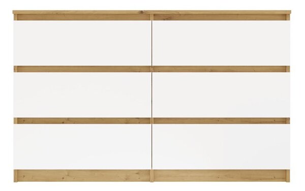 TP Living Komoda MALWA M6 120 cm dub artisan/biela