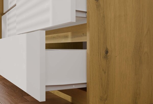 TP Living Komoda MALWA M6 140 dub artisan/biela