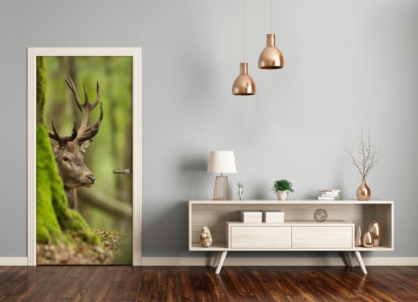 Samolepiace fototapety na dvere jeleň 95x205 cm
