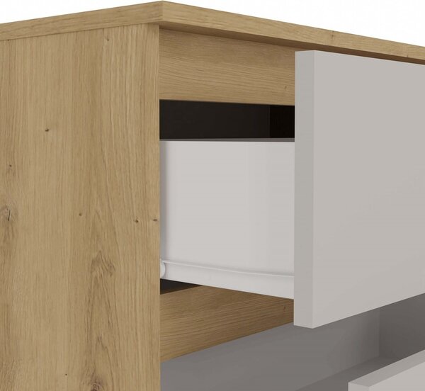 TP Living Komoda Malwa M6 120 cm dub artisan/kašmír