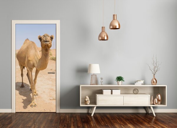 Samolepiace fototapety na dvere Velblou na púšti 95x205 cm