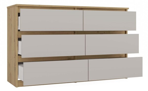 TP Living Komoda Malwa M6 120 cm dub artisan/kašmír