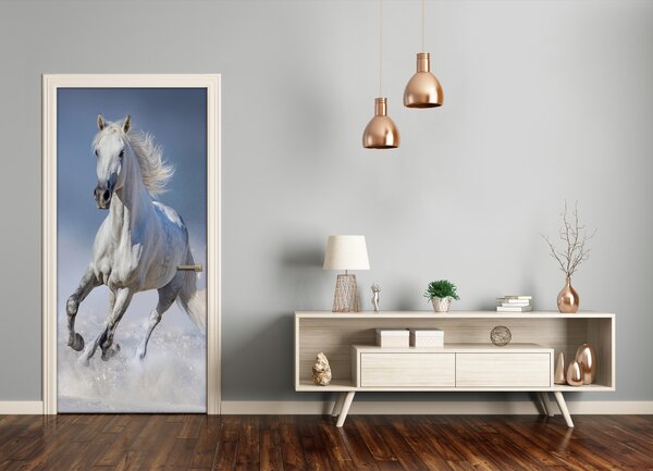Samolepiace fototapety na dvere Kôň v cvale 85x205 cm