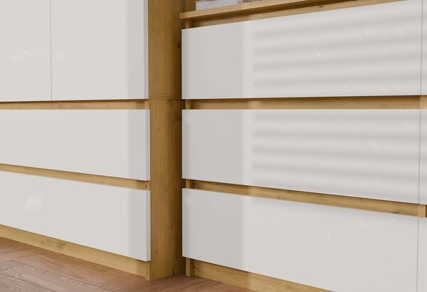 TP Living Komoda MALWA M6 120 cm dub artisan/biela