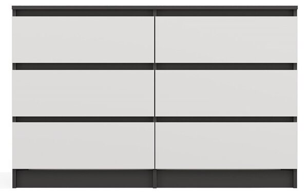 TP Living Komoda Malwa M6 120 cm antracit/biela
