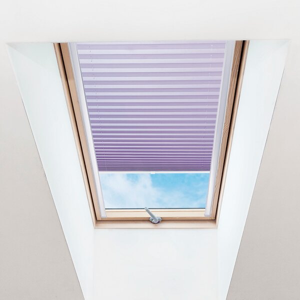 Plisé roleta na strešné okná, Priesvitná, Svetlo fialová, P 015 , 100 x 100 cm