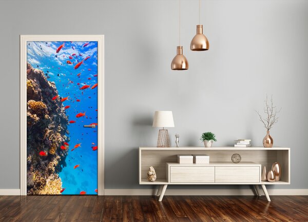 Samolepiace fototapety na dvere koralový útes 85x205 cm