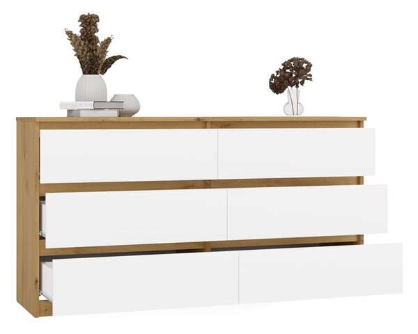 TP Living Komoda MALWA M6 140 dub artisan/biela